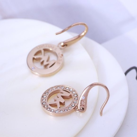 Michael Kors Round Zircon Earrings - Picture 3 of 6